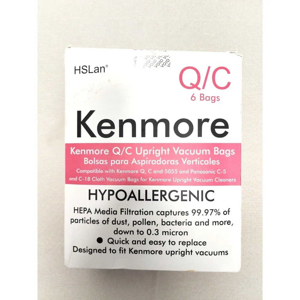 HS Lan Kenmore Q/C Upright Vacuum Bags Hypoallergenic Kenmore Q/C/5055 See Desc